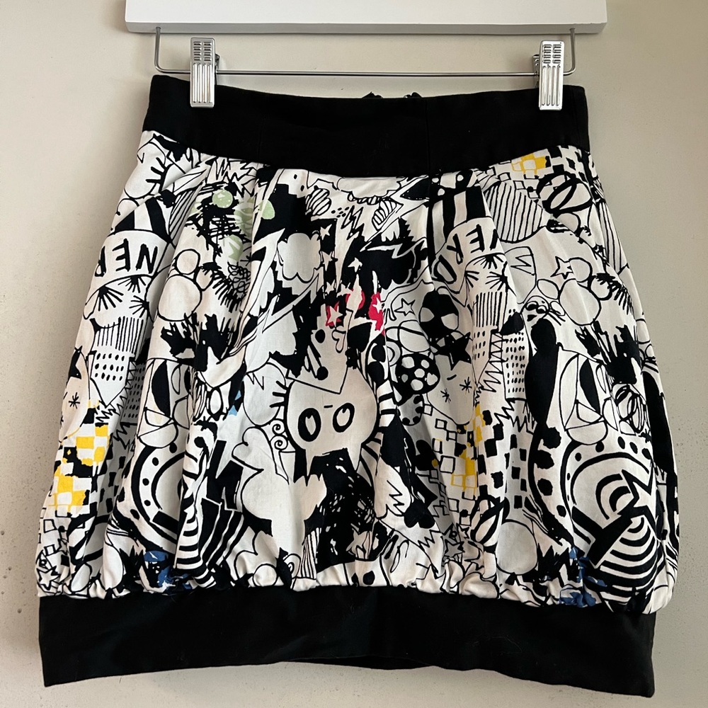 Topshop Printed Mini Skirt
